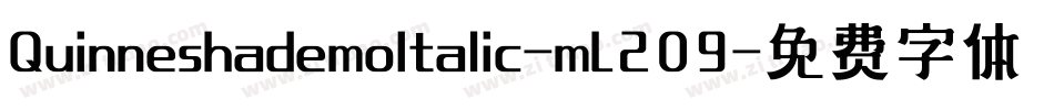 QuinneshademoItalic-mL209字体转换