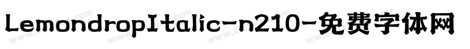 LemondropItalic-n210字体转换