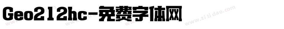 Geo212hc字体转换