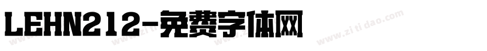 LEHN212字体转换