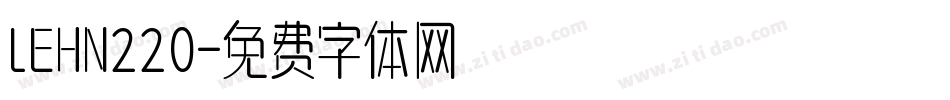 LEHN220字体转换