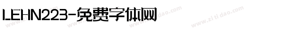 LEHN223字体转换