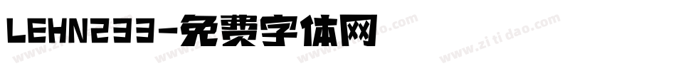 LEHN233字体转换