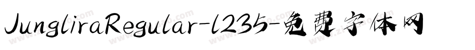 JungliraRegular-l235字体转换