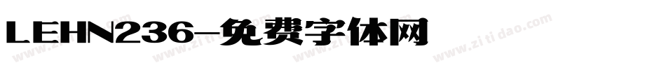 LEHN236字体转换
