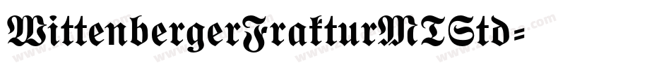 WittenbergerFrakturMTStd字体转换