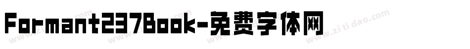 Formant237Book字体转换