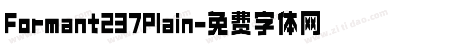Formant237Plain字体转换