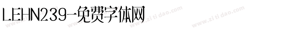 LEHN239字体转换