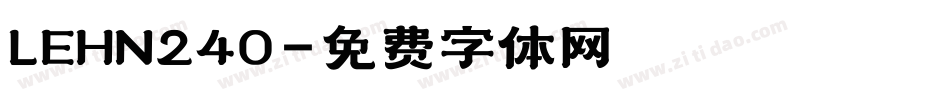 LEHN240字体转换