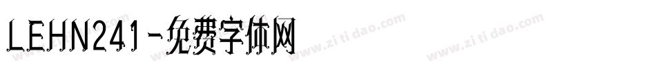 LEHN241字体转换