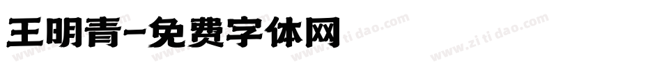 王明青字体转换