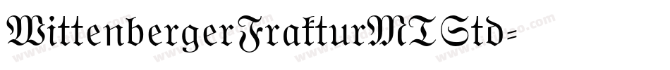 WittenbergerFrakturMTStd字体转换