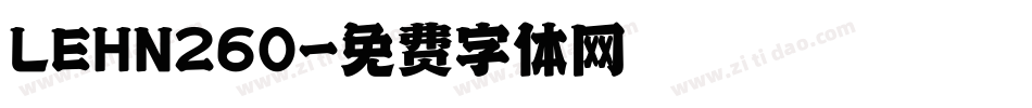 LEHN260字体转换