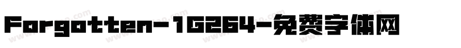 Forgotten-1G264字体转换