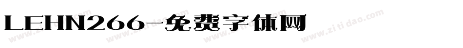 LEHN266字体转换