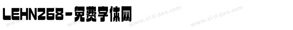 LEHN268字体转换