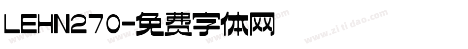 LEHN270字体转换