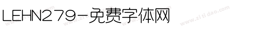 LEHN279字体转换