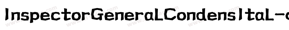 InspectorGeneralCondensItal-qZ280字体转换