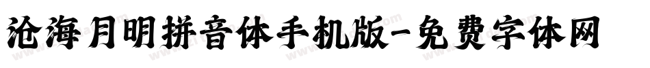 沧海月明拼音体手机版字体转换