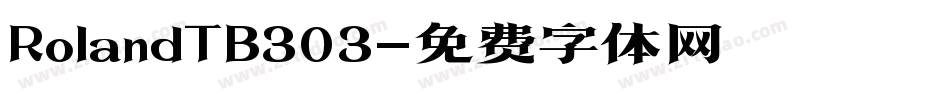 RolandTB303字体转换