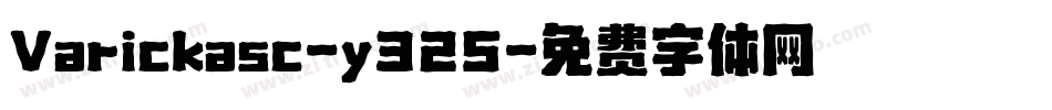 Varickasc-y325字体转换