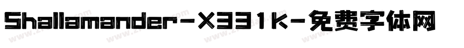 Shallamander-X331K字体转换
