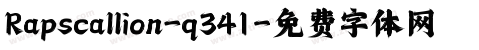 Rapscallion-q341字体转换