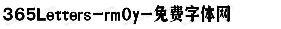 365Letters-rm0y字体转换