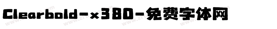 Clearbold-x380字体转换