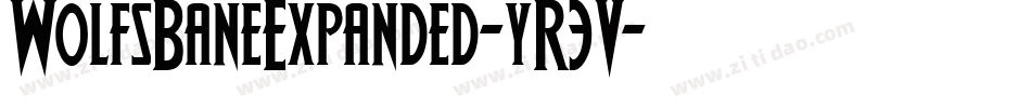 WolfsBaneExpanded-yR3V字体转换