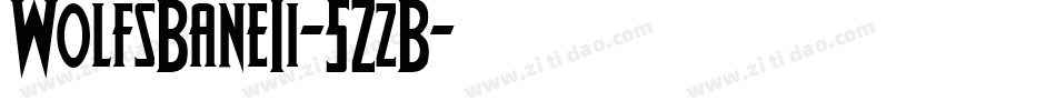 WolfsBaneIi-5ZzB字体转换