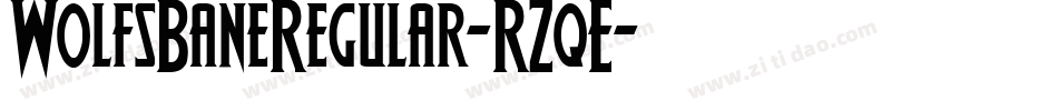 WolfsBaneRegular-RZqE字体转换