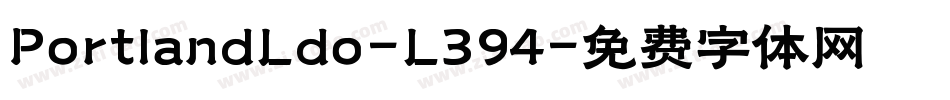 PortlandLdo-L394字体转换