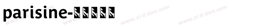 parisine字体转换