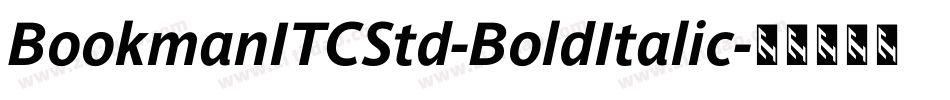 BookmanITCStd-BoldItalic字体转换