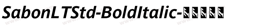 SabonLTStd-BoldItalic字体转换