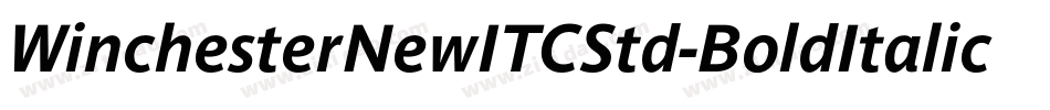 WinchesterNewITCStd-BoldItalic字体转换