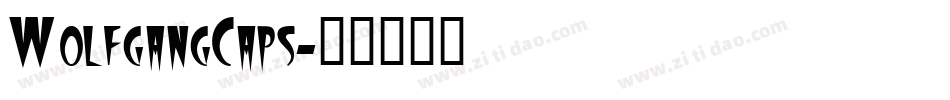 WolfgangCaps字体转换