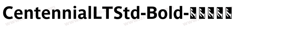 CentennialLTStd-Bold字体转换