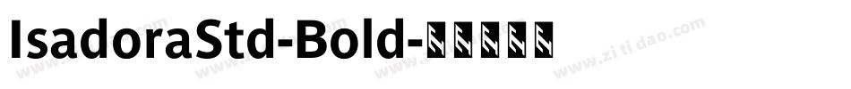 IsadoraStd-Bold字体转换