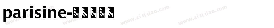 parisine字体转换