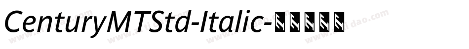 CenturyMTStd-Italic字体转换