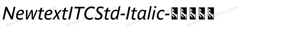 NewtextITCStd-Italic字体转换