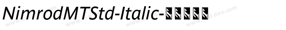NimrodMTStd-Italic字体转换
