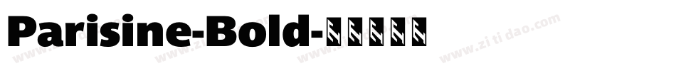 Parisine-Bold字体转换