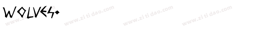 wolves字体转换
