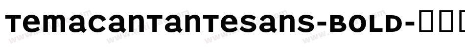 TemaCantanteSans-Bold字体转换
