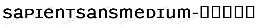 SapientSansMedium字体转换